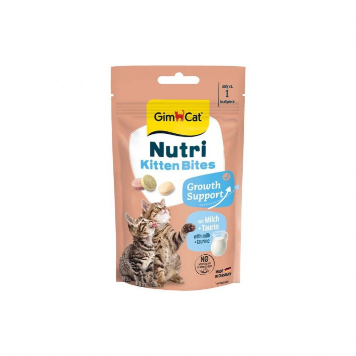 Вітамінний комплекс GimCat Nutri Kitten Bites для кошенят, таблетки 40 г