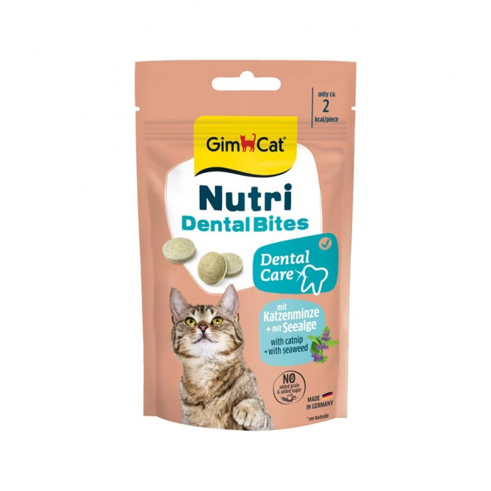 Вітаміни GimCat Nutri Dental Bites для здоров'я зубів котів, 40 г
