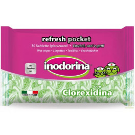 Влажные салфетки Inodorina Everyday Clorexidina 15 шт
