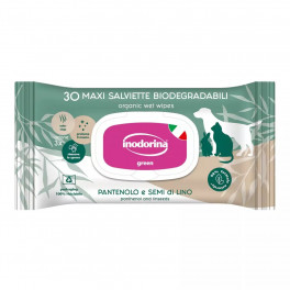Влажные салфетки Green Panthenol and Linseeds Inodorina, 30 шт