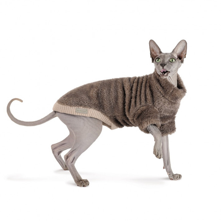 Светр Tim ТМ Pet Fashion для кота, розмір XS, кавовий - фото №3