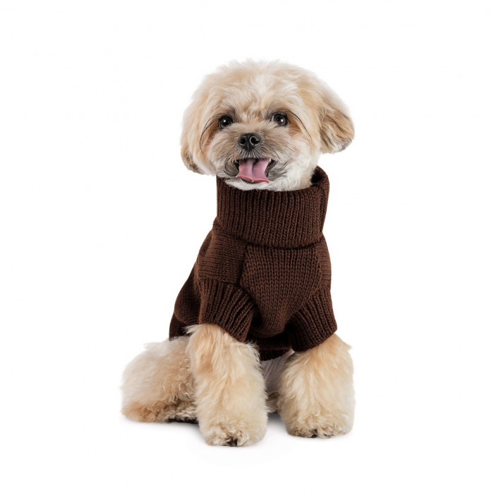 Свитер Sam Pet Fashion для собак, размер M шоколадный - фото №3