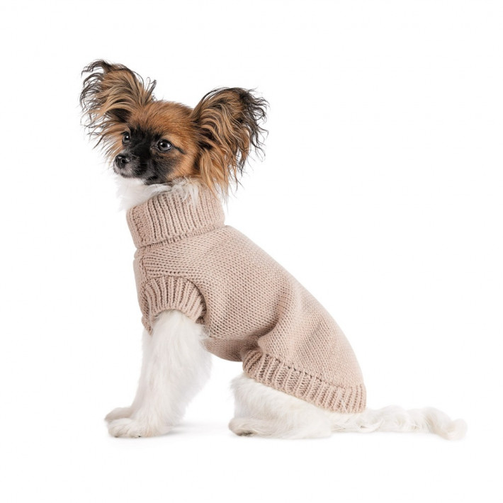 Свитер Sam Pet Fashion для собак, размер L бежевый - фото №2