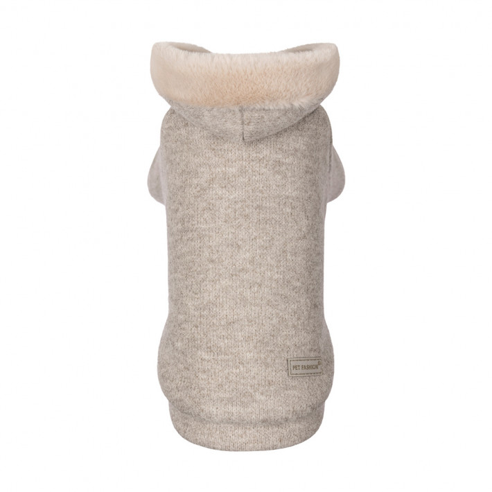 Толстовка для собак Pet Fashion Flex, XS, серый меланж - фото №2