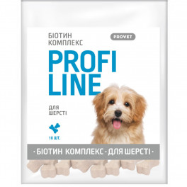 Вітаміни Provet PROFILINE для собак БІОТИН комплекс для шерсті 10 табл - фото №1