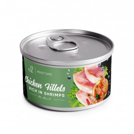 Корм вологий Savory Chicken Fillets rich in Shrimp in Jelly for Adult Cats філе курки з креветками в желе для... - фото №1