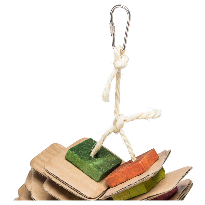 Іграшка Trixie для птахів (канат, дерево, картон) 18*35 см - фото №5