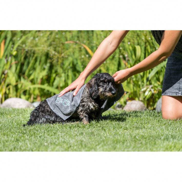 Рушник Trixie поліестер сірий 50x60 см - фото №4