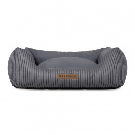 Лежак Pet Fashion DEVID для собак темно-сірий 62*50*19 - фото №2