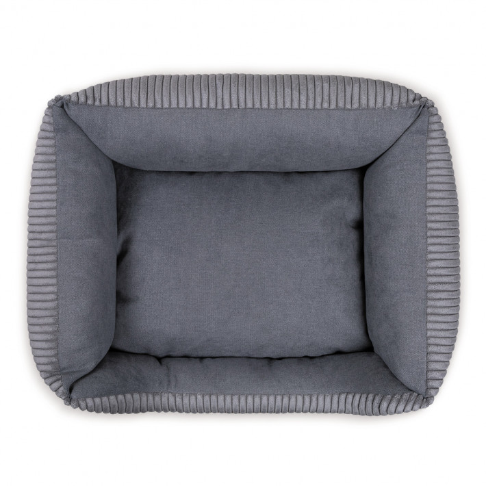 Лежак Pet Fashion DEVID для собак темно-сірий 62*50*19 - фото №5