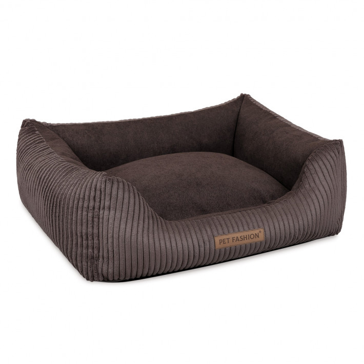 Лежак Pet Fashion DEVID для собак шоколадний 62*50*19