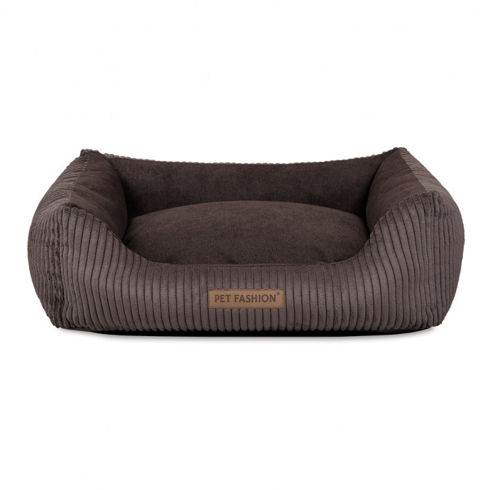 Лежак Pet Fashion DEVID для собак шоколадний 62*50*19 - фото №2