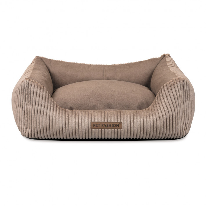 Лежак Pet Fashion DEVID для собак пісочний 62*50*19 - фото №2