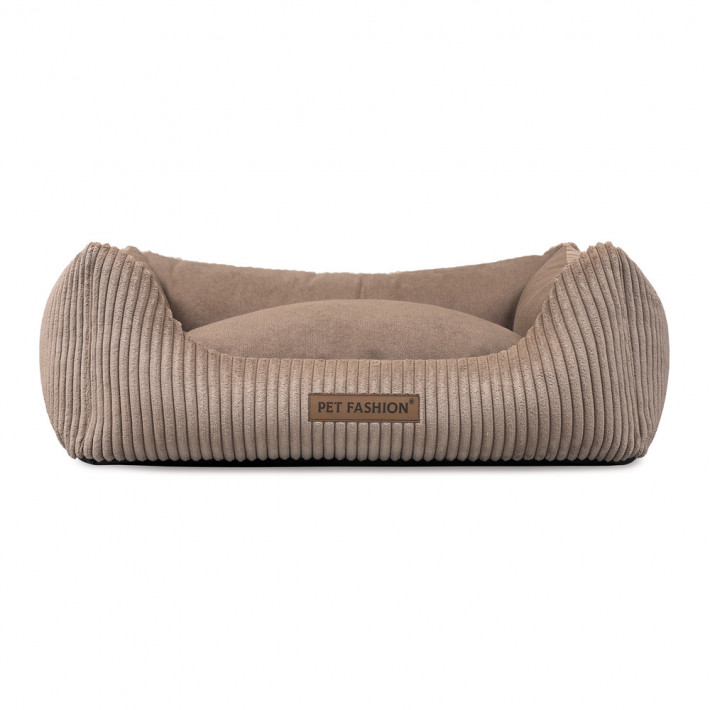 Лежак Pet Fashion DEVID для собак пісочний 62*50*19 - фото №3