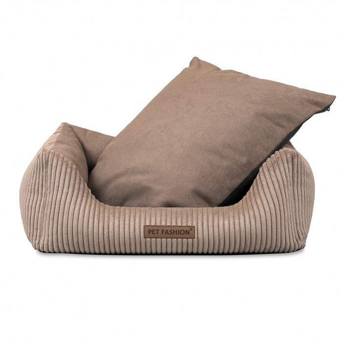 Лежак Pet Fashion DEVID для собак пісочний 62*50*19 - фото №4