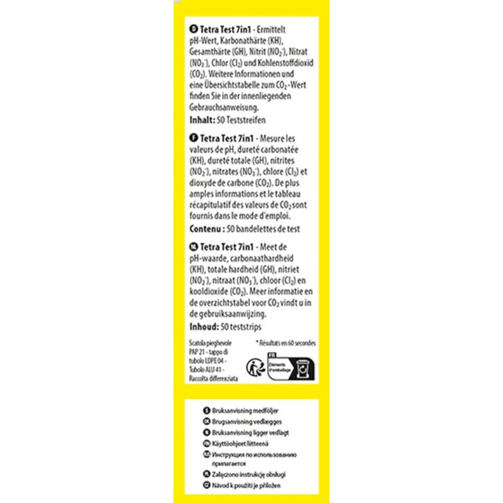 Набір тестів Tetra Test 7in1 для акваріумів - фото №3