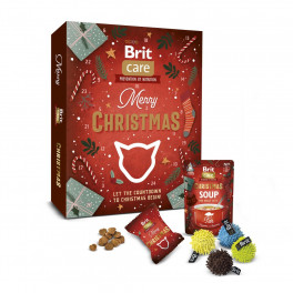Набір Brit Care Advent Calendar д/котів ласощі 22 шт, суп 1 шт, іграшка 1 шт - фото №1