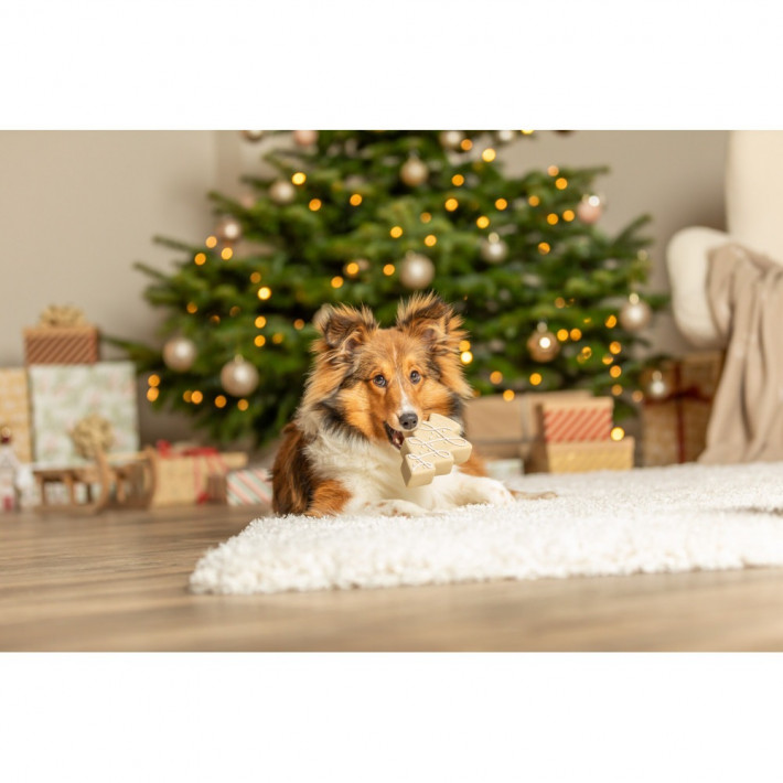 Іграшка Trixie для собак Різдвяна Ялинка латекс 13 см - фото №4