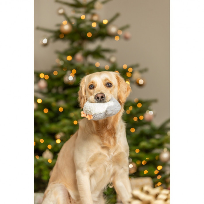 Іграшка Trixie для собак Різдвяна сова з мотузкою 31 см - фото №5