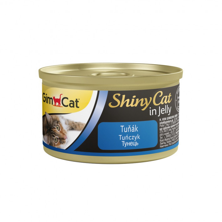 Вологий корм для котів GimCat Shiny Cat з тунцем в желе, 70 г