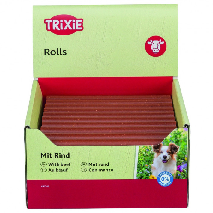 Жевательные палочки для собак Trixie Chewing stick, Beef (65 г, 50 шт/уп) - фото №3