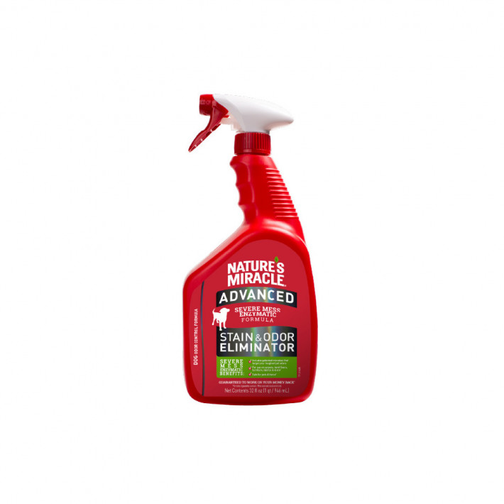 Средство для удаления пятен и запахов Nature’s Miracle ADV Dog Stain and Odor Eliminator 946 мл 8in1
