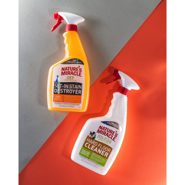 Средство Nature’s Miracle Hard Floor Cleaner Dual Action Stain and Odor Remover для всех видов пола - фото №3