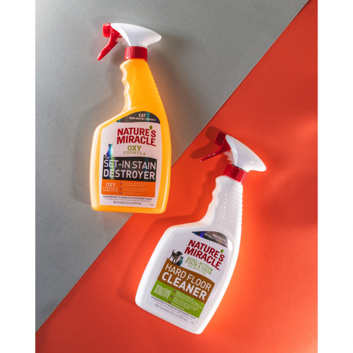 Средство для удаления пятен и запахов Nature’s Miracle Cat Orange Oxy Spray для кошек, 709 мл - фото №7