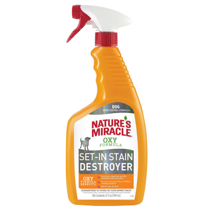 Средство Nature’s Miracle Dog Orange Oxy Spray для удаления пятен и запахов собак 709 мл - фото №3