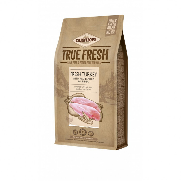 Сухий корм Carnilove True Fresh Turkey для дорослих собак усіх порід з індичкою, 1,4 кг