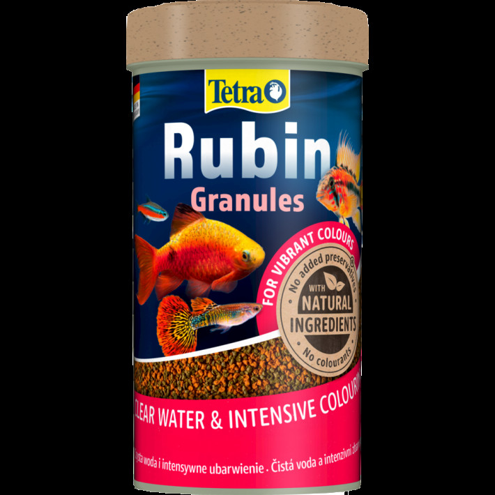 Корм Tetra Rubin Granules для яркости окраса аквариумных рыб, 100 г / 250 мл - фото №4