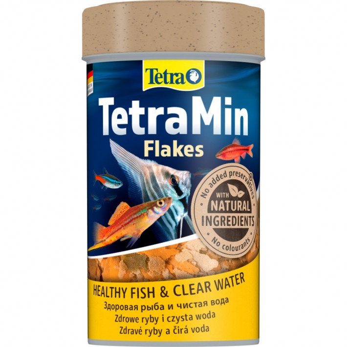 Корм сухий Tetra Min Flakes для тропічних акваріумних рибок в пластівцях 100 мл - фото №3