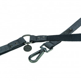 Поводок Trixie CityStyle V-Lead S-M черный 2м - фото №2
