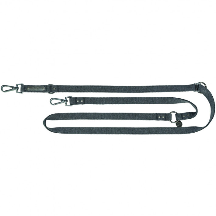 Поводок для собак Trixie CityStyle V-Lead хлопок M–L 2 м 20 мм черный