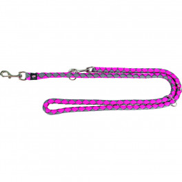 Поводок Trixie Cavo Adjustable L–XL 2.00м фуксия-графит - фото №1