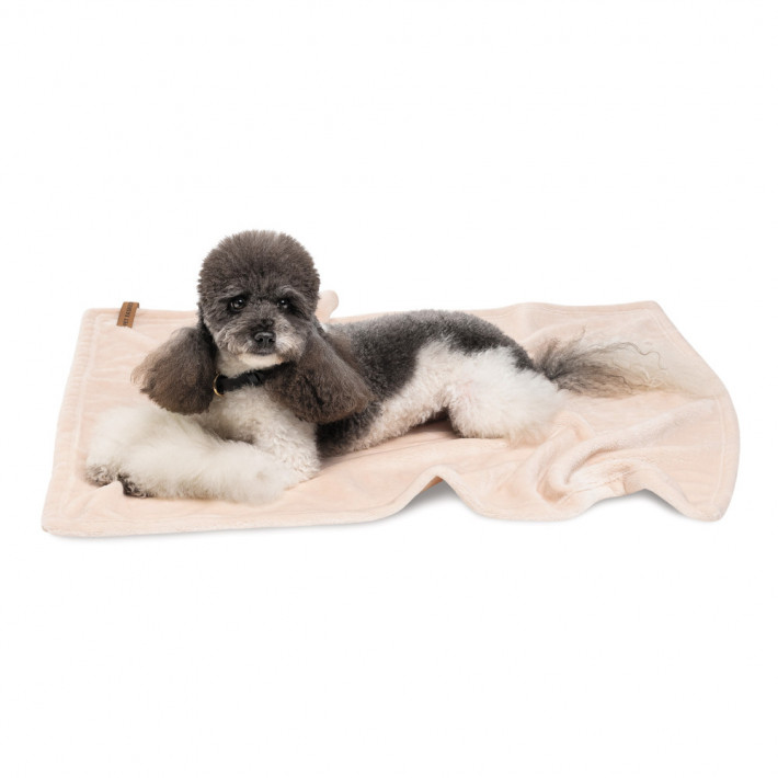 Плюшевый плед Pet Fashion Bliss 1 для собак и кошек, пудра, 86х67,5 см - фото №5