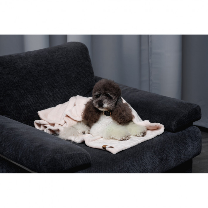 Плюшевый плед Pet Fashion Bliss 1 для собак и кошек, пудра, 86х67,5 см - фото №9