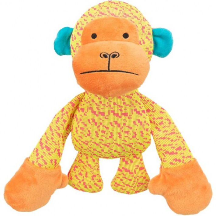 Мягкая игрушка для собак Trixie Обезьянка плюш, желтая, 27 см