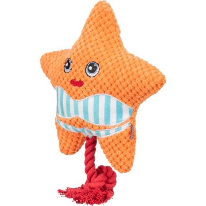 Мягкая игрушка для собак Trixie Морская звезда (оранжевая, 22 см) - фото №2