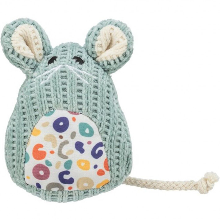Игрушка для кошек Trixie Мышь с кошачьей мятой (хлопок), 11 см