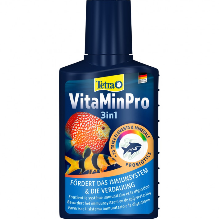 Витаминизированный кондиционер для аквариума Tetra VitaMinPro 3in1, 100 мл на 400 л