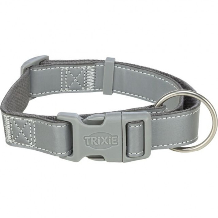 Светоотражающий ошейник Trixie Premium Reflect для собак, графит, XS-S (25-35 см) - фото №3