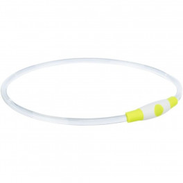 Световой ошейник Trixie Flash Light Ring USB зеленый S-M - фото №1