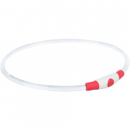 Световой ошейник Trixie Flash Light Ring USB L–XL красный - фото №1