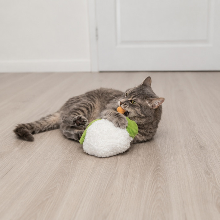Игрушка для кошек Trixie Цветная капуста XXL с кошачьей мятой (18 см) - фото №2