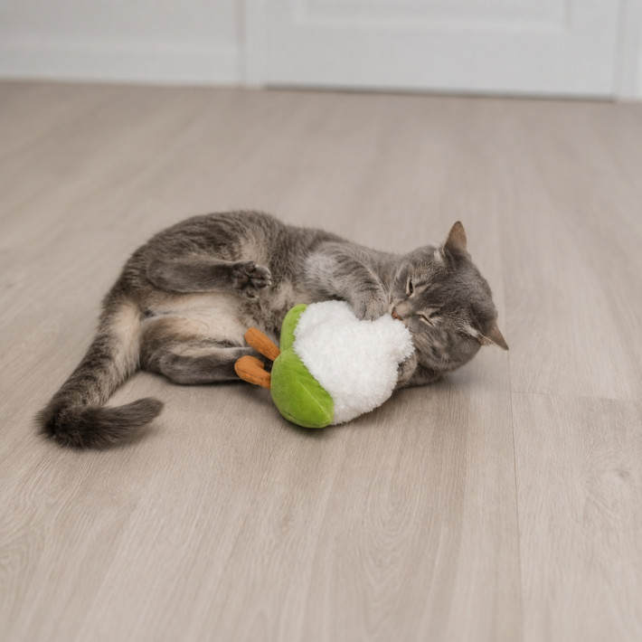 Игрушка для кошек Trixie Цветная капуста XXL с кошачьей мятой (18 см) - фото №3