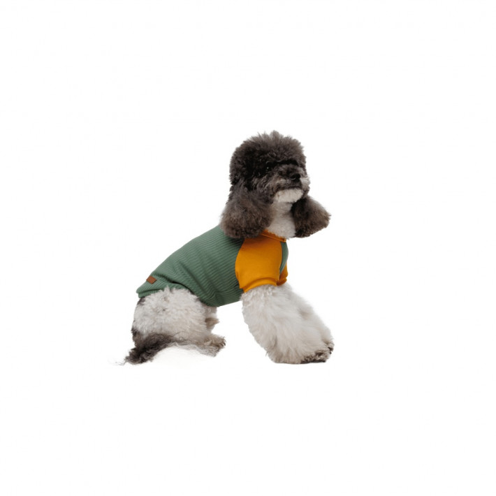 Футболка для собак Pet Fashion Kent XS2 оливкового кольору - фото №2