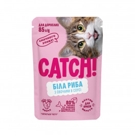 Влажный корм Catch! с белой рыбой и овощами (набор 24х85г)