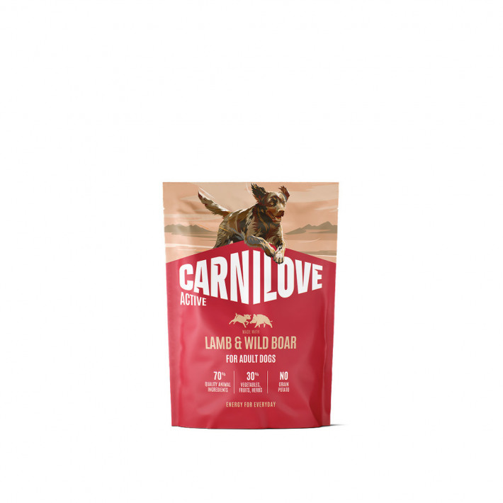 Сухий корм Carnilove Active Lamb & Wild Boar для собак (ягня та дикий кабан), 1,5 кг
