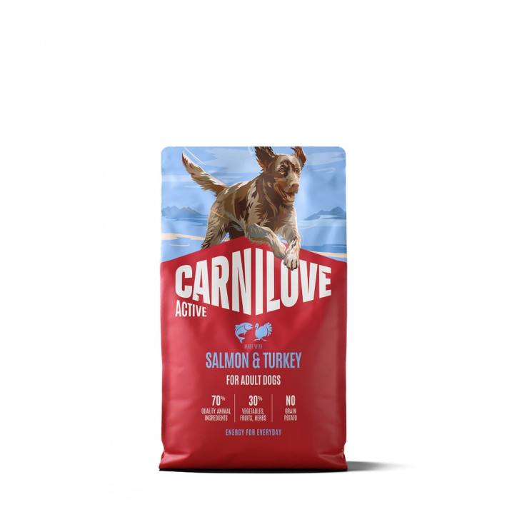 Сухий корм Carnilove Active Salmon & Turkey для собак (лосось та індичка), 4 кг